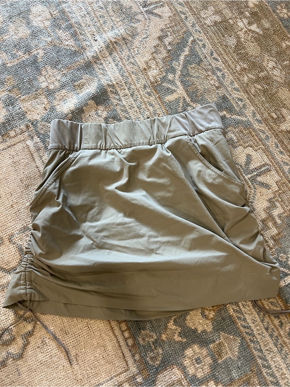 Columbia Women’s Khaki Drawstring Skirt-Style Shorts